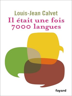 cover image of Il était une fois 7000 langues